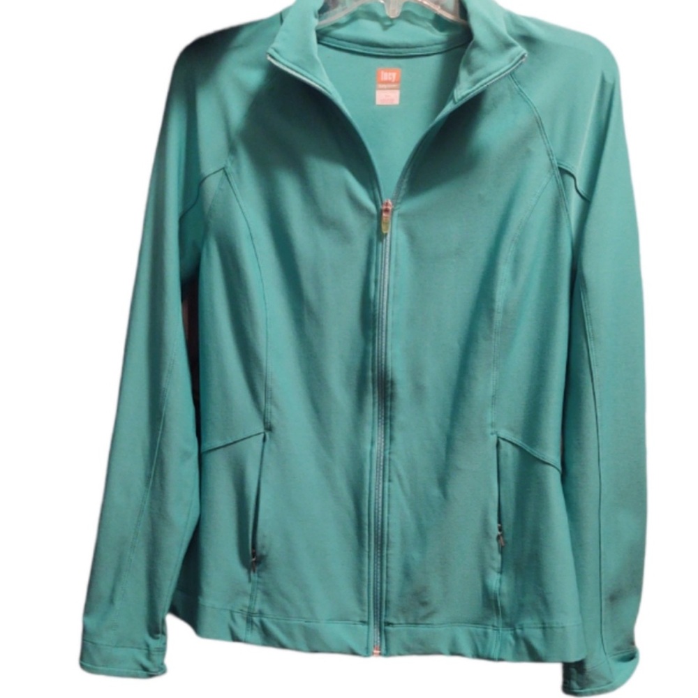 Lucy Zip Up Workout Jacket Athleisure Medium 
With Zip Up Front Pockets
